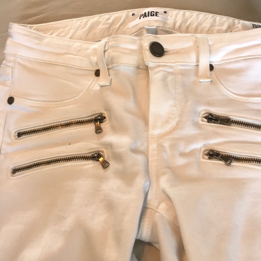 Edgemont ankle Paige jeans (white mist) - Picture 4 of 6